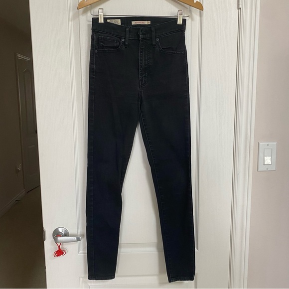 Levi's Mile High Super Skinny Black Size 27 - Picture 3 of 14
